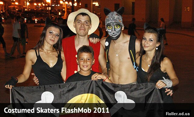 Costumed Skaters Flashmob 2011